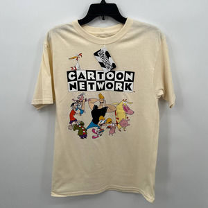 Cartoon Network Men's Graphic Ivory T-Shirt in Size Medium